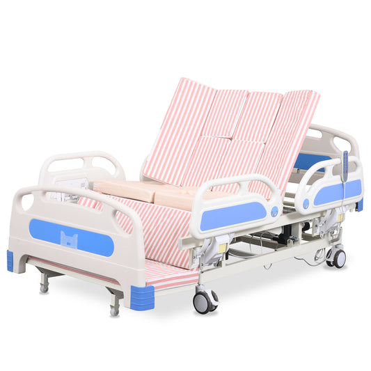 Widened 5-Function Electric Hospital Bed (Mattress Included)