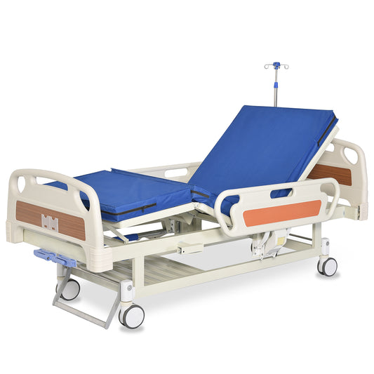 Hidden Adjustable Crank Hospital Bed(Mattress Included)