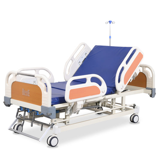 3-Function Manual Crank Hospital Bed (Mattress Included)