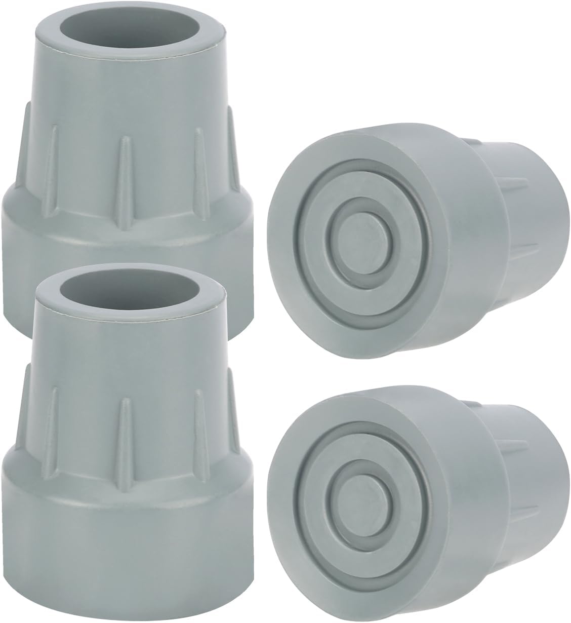 4pcs Cane Tips, 1-in Rubber Replacement Tips