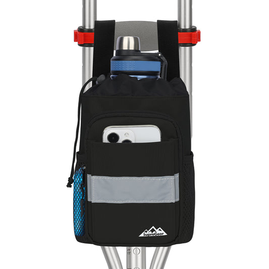 Crutch Bag with Pockets, Reflective Strip