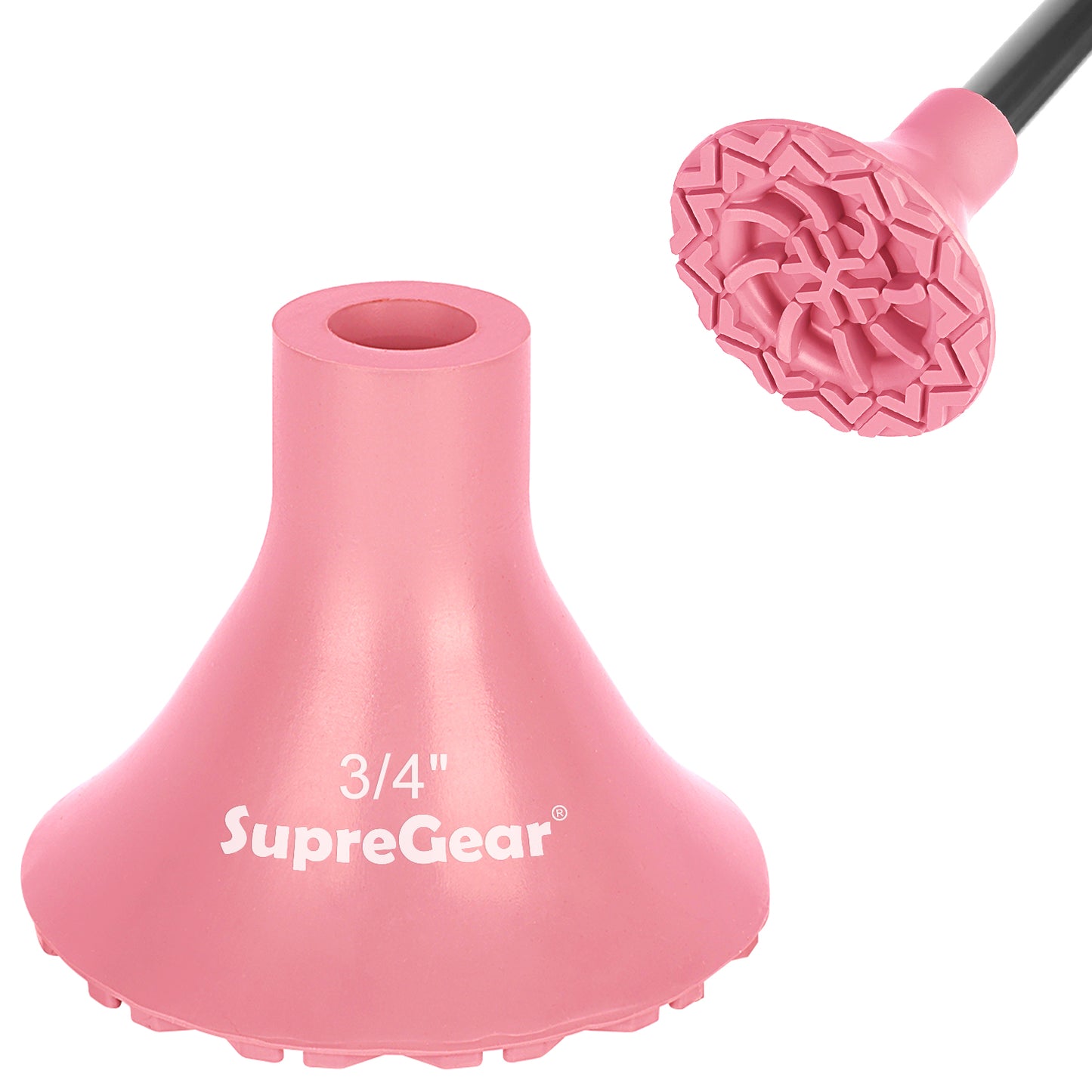 Anti Slip Cane Tip Replacement, Wide Base for Stability and Grip