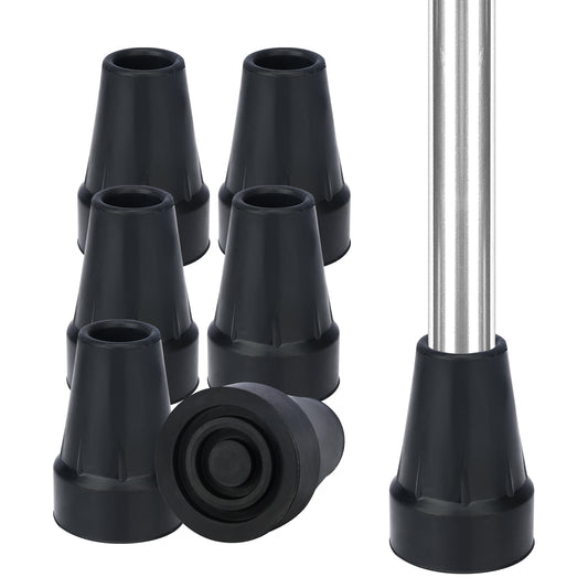 6pcs Thickened Rubber Cane Tip, 7/8 Inch