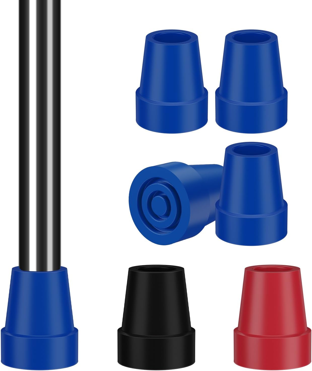 SupreGear 3/4" Cane Tips, Steel-Reinforced Tips