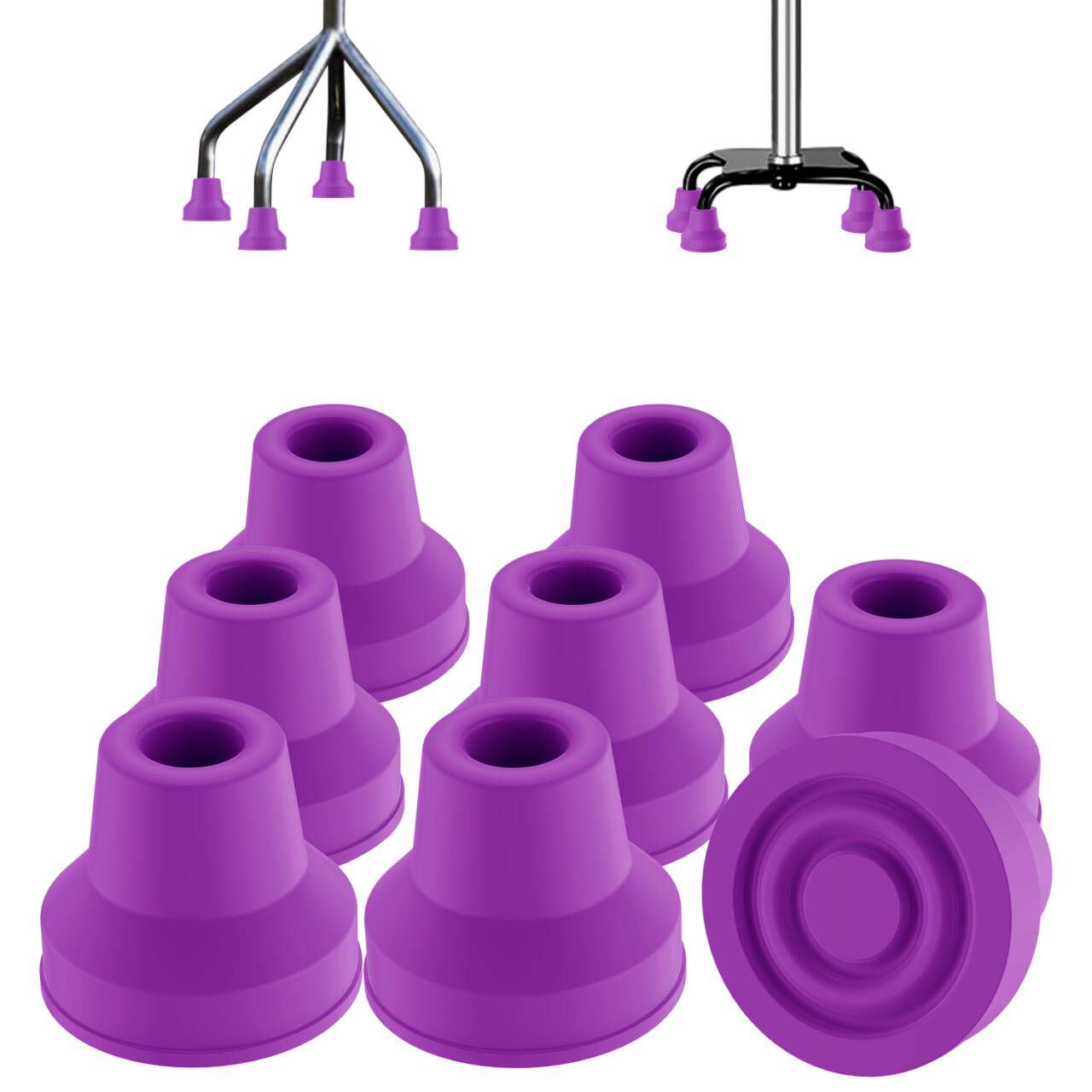 8pcs Quad Cane Tip