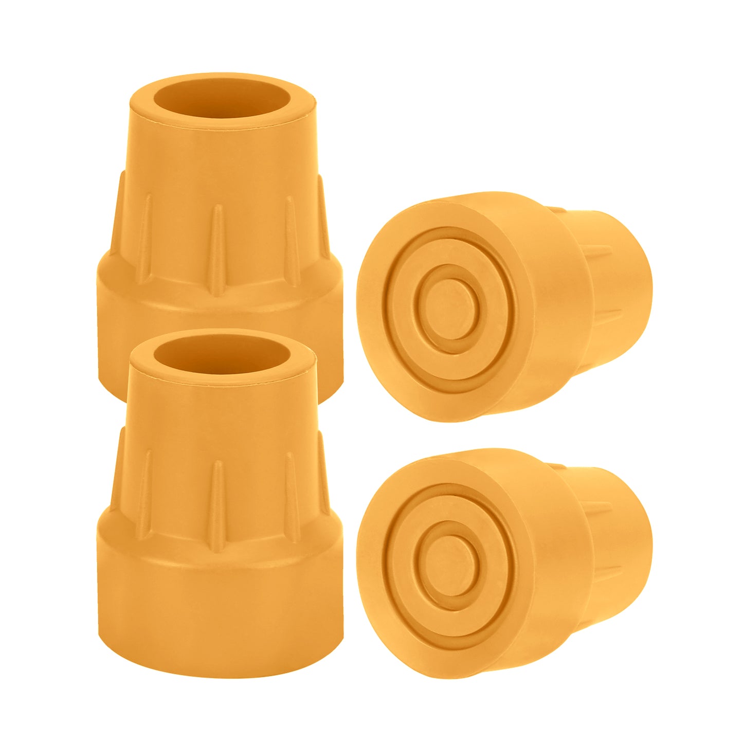4pcs Cane Tips, 1-in Rubber Replacement Tips
