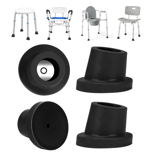 1 Inch Shower Chair Feet, Non-Slip Suction Tips, 4PCS