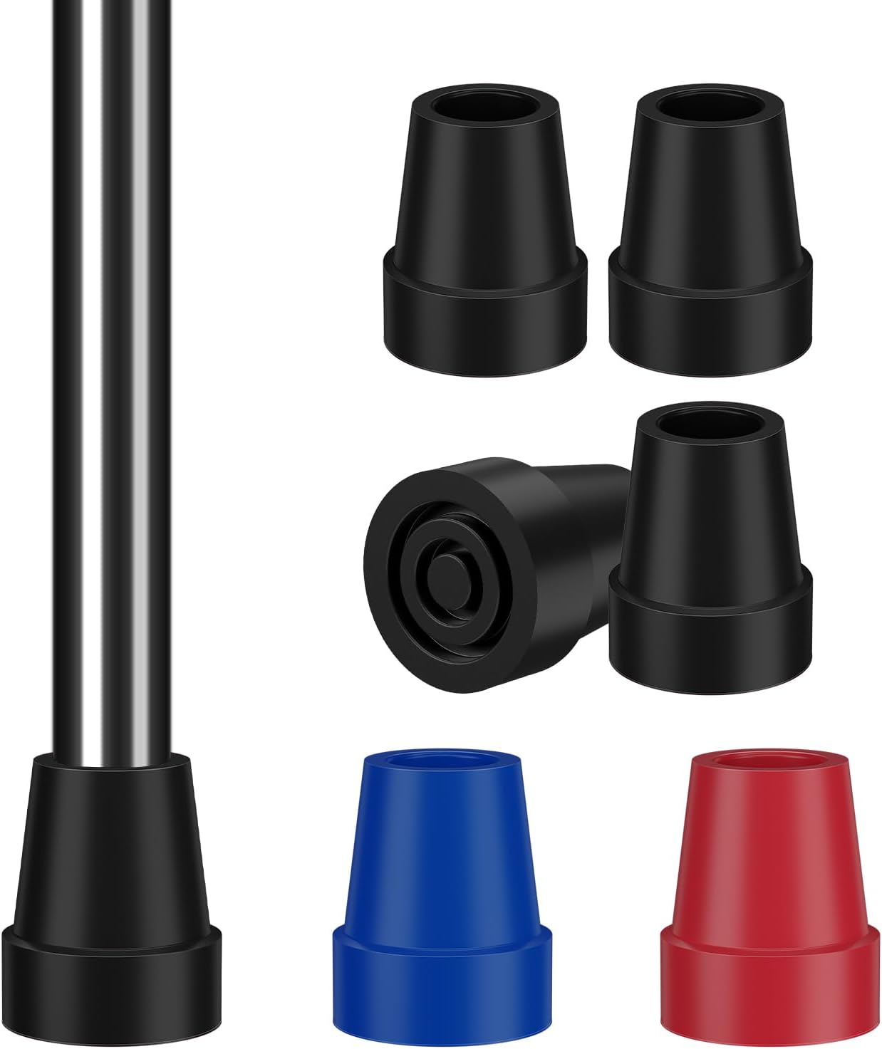 SupreGear 3/4" Cane Tips, Steel-Reinforced Tips