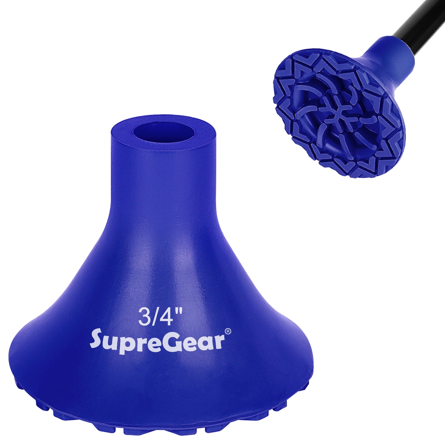 Anti Slip Cane Tip Replacement, Wide Base for Stability and Grip