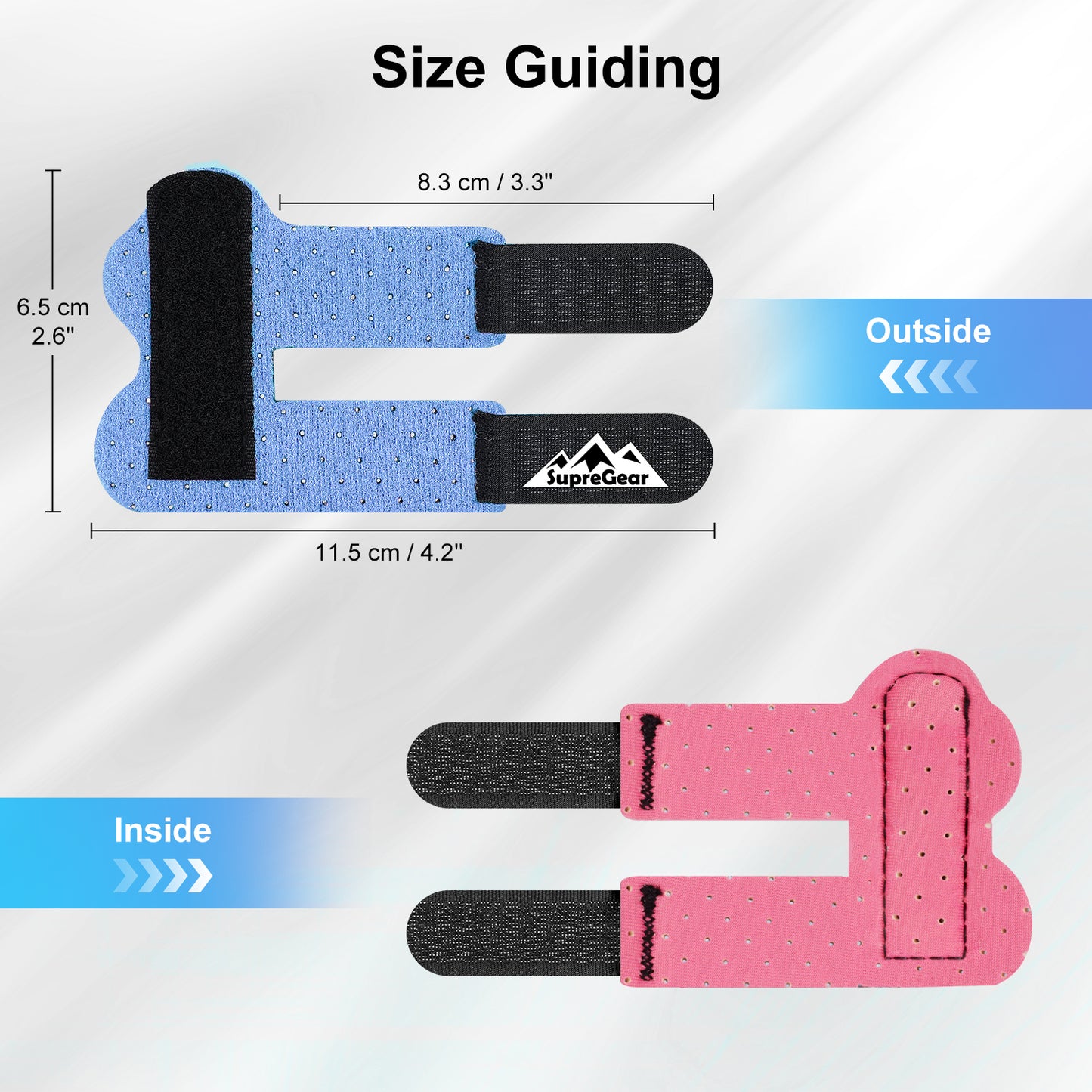 2-Pack Finger Splints, Universal Support for Broken & Trigger Fingers