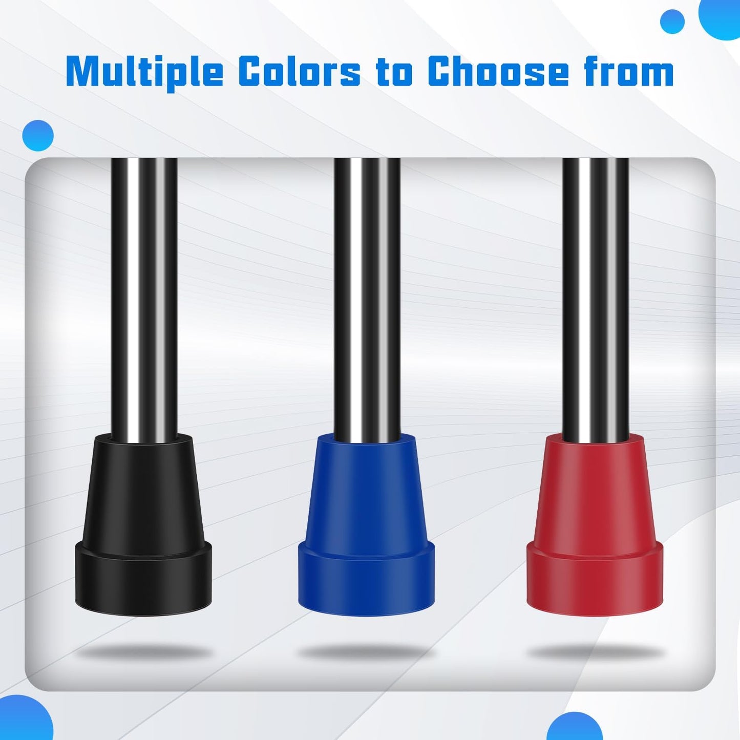 SupreGear 3/4" Cane Tips, Steel-Reinforced Tips