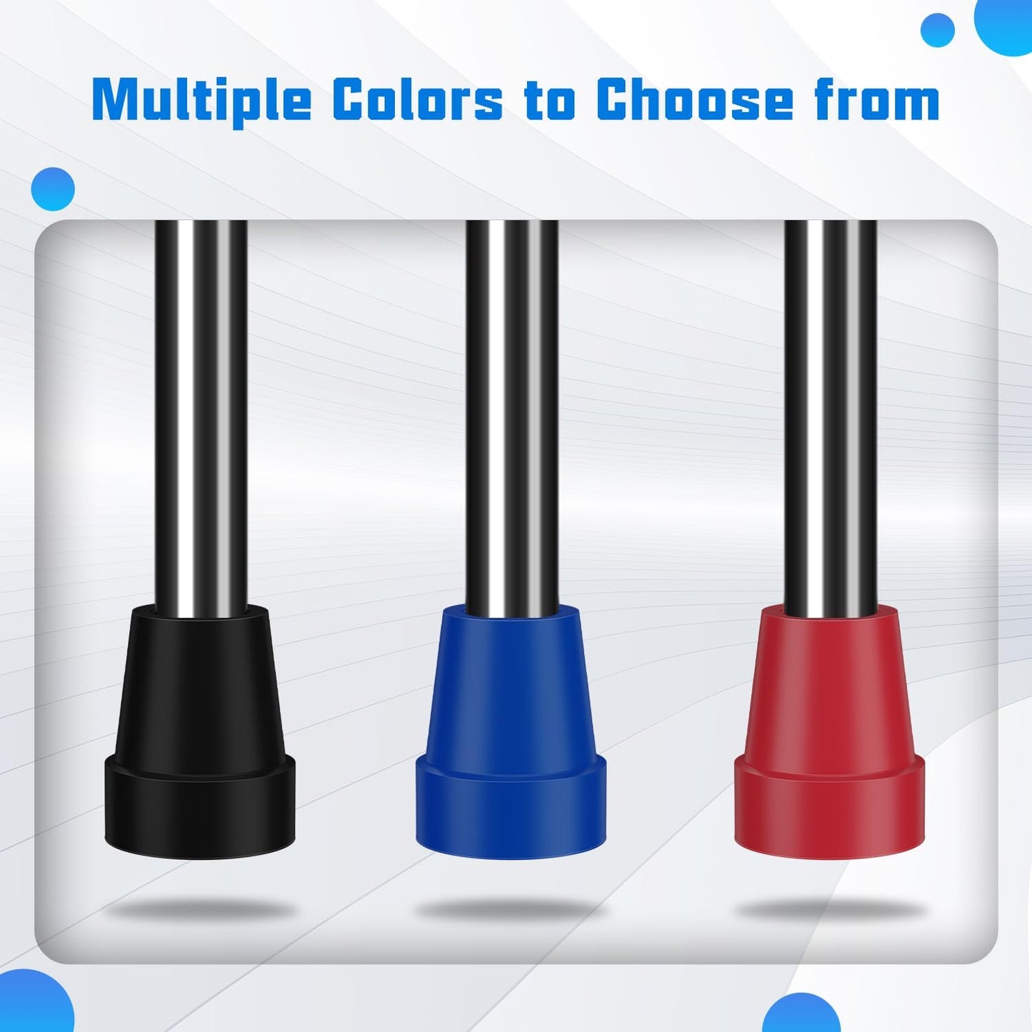 SupreGear 3/4" Cane Tips, Steel-Reinforced Tips