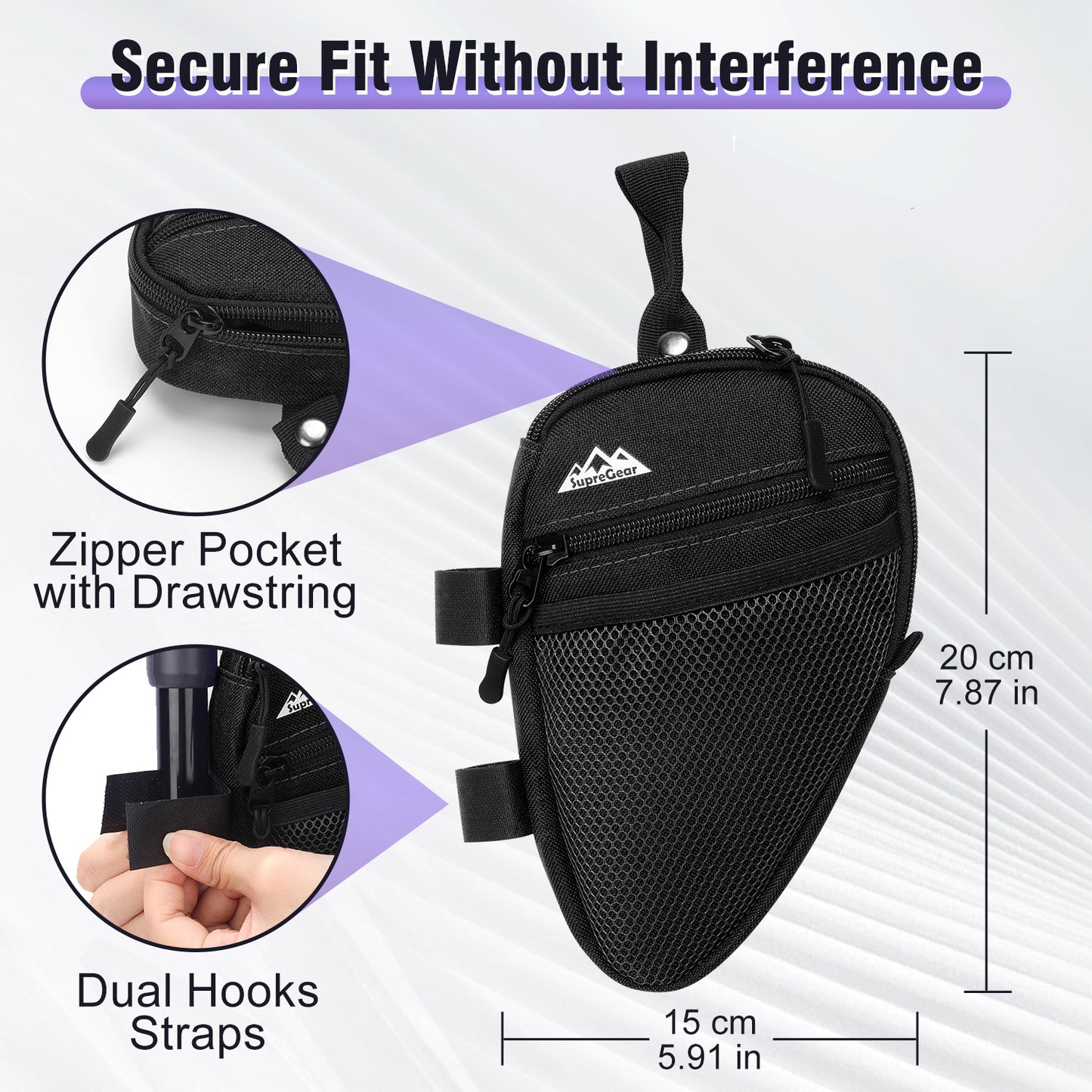 Forearm Crutch Bag – Lightweight Water-Resistant Pouch with Cup Holder