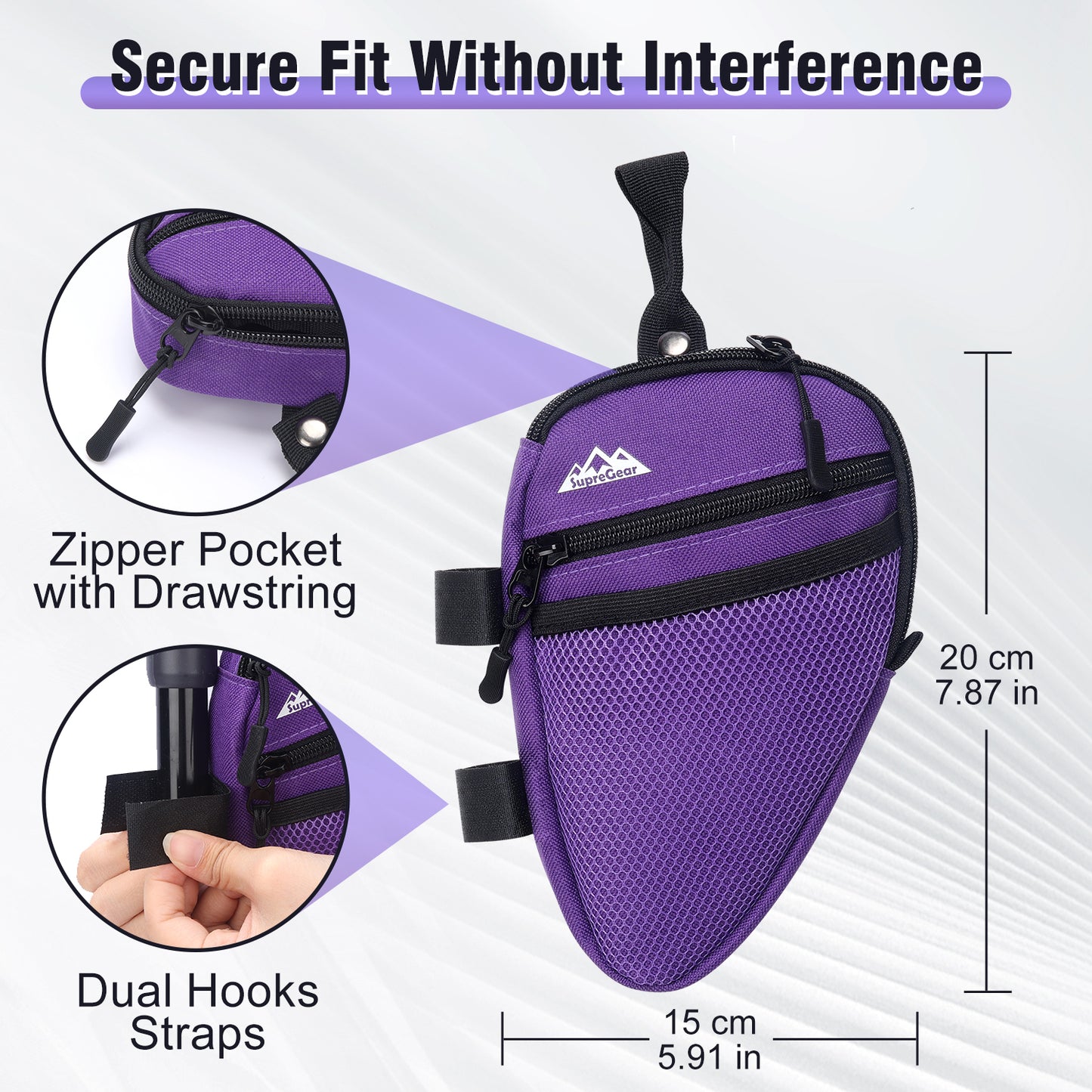 Forearm Crutch Bag – Lightweight Water-Resistant Pouch with Cup Holder
