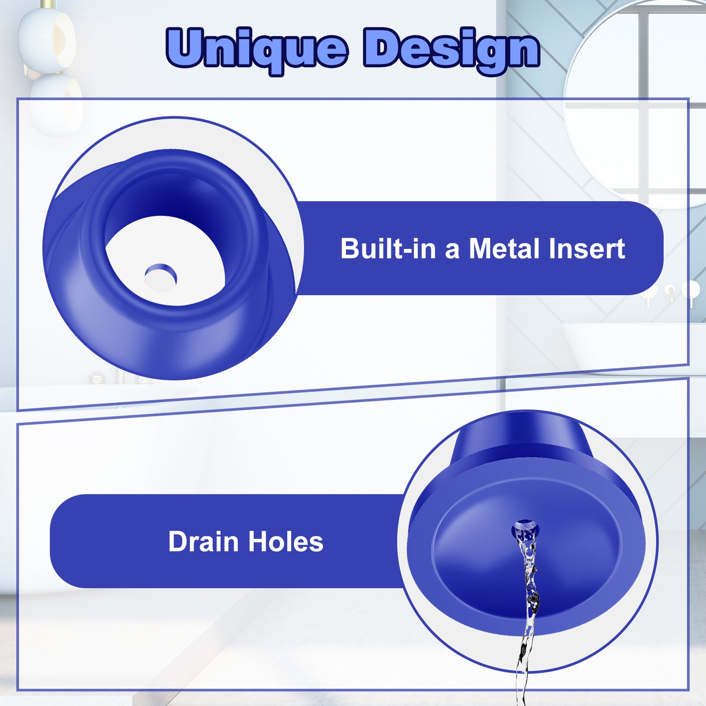 4-Pack Non-Slip Shower Chair Feet