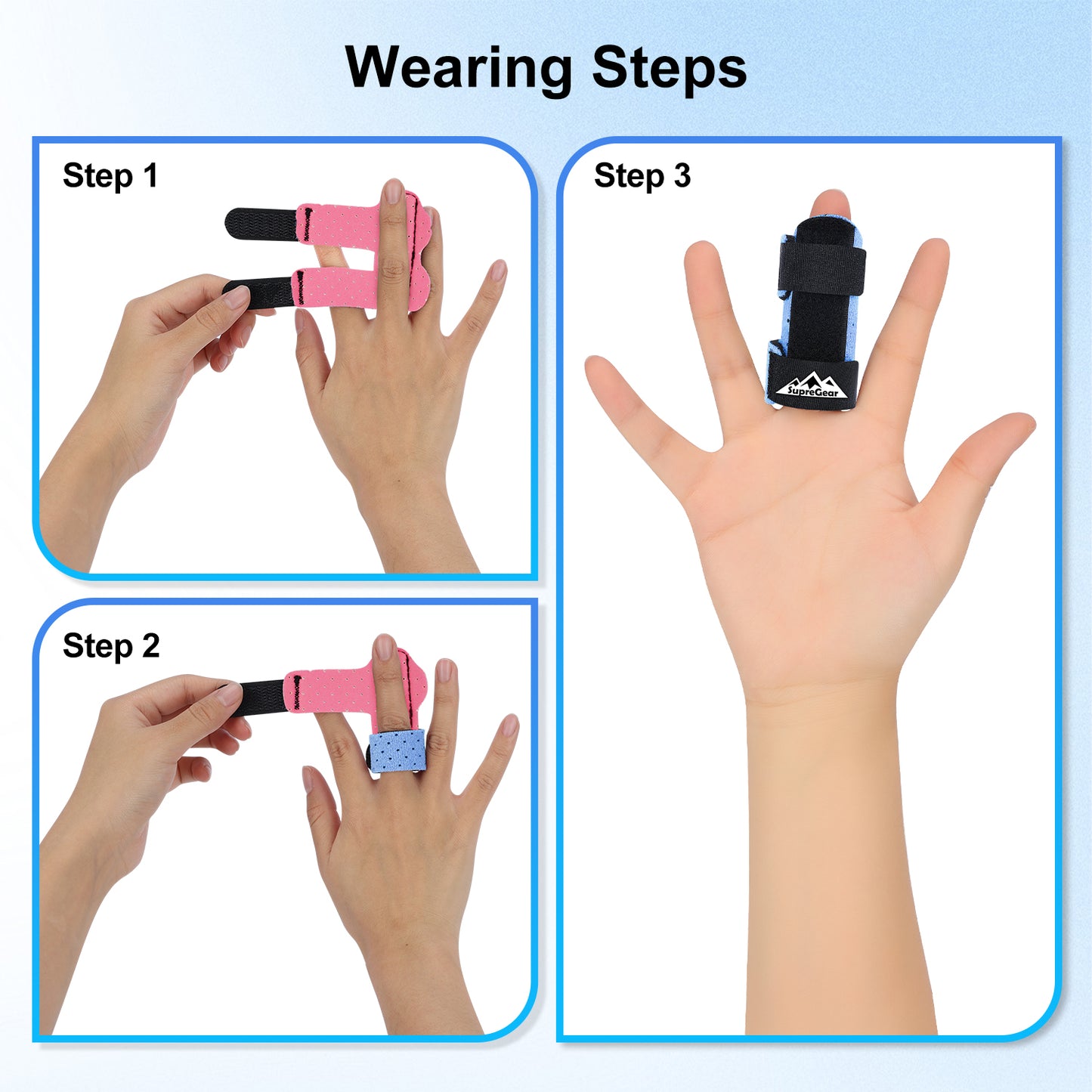 2-Pack Finger Splints, Universal Support for Broken & Trigger Fingers