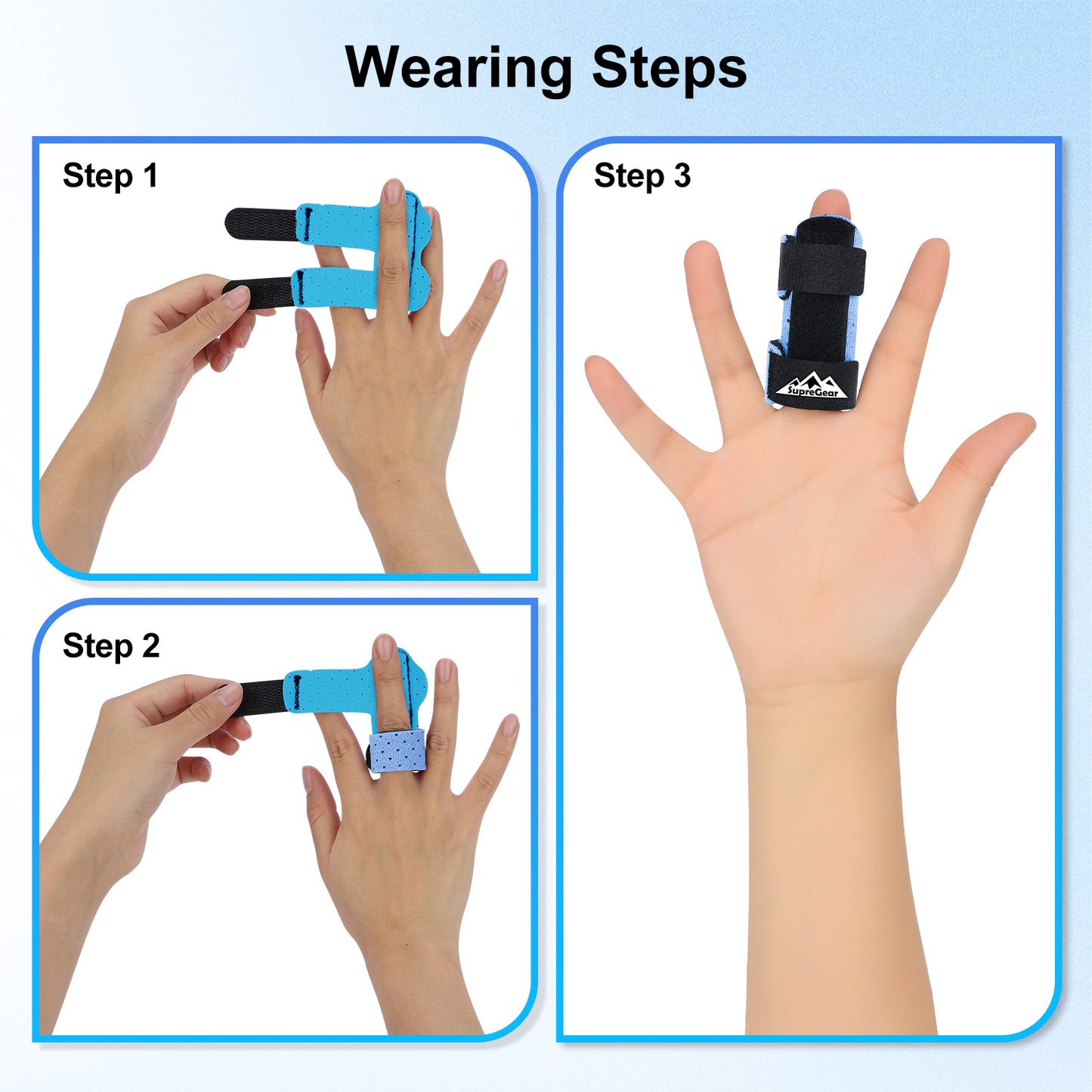 2-Pack Finger Splints, Universal Support for Broken & Trigger Fingers