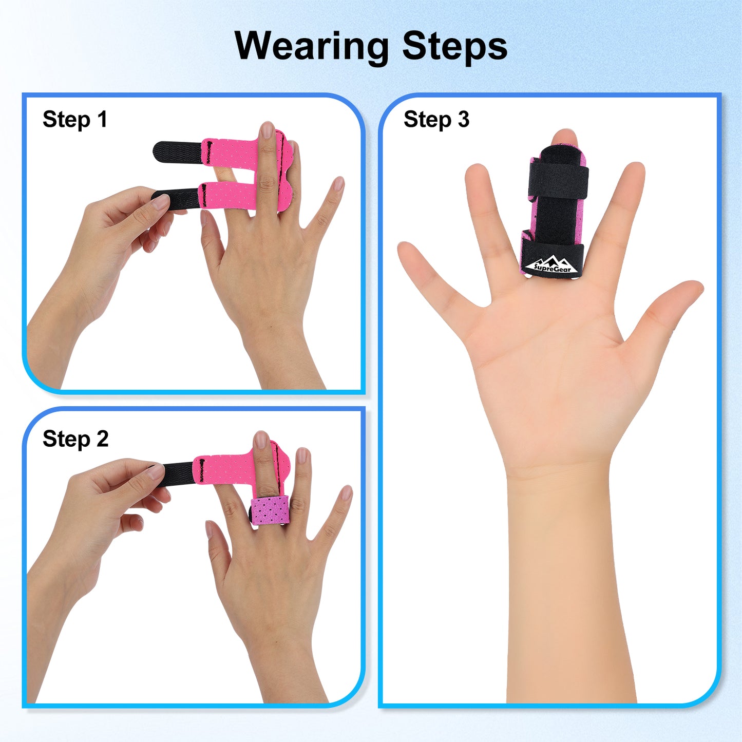2-Pack Finger Splints, Universal Support for Broken & Trigger Fingers