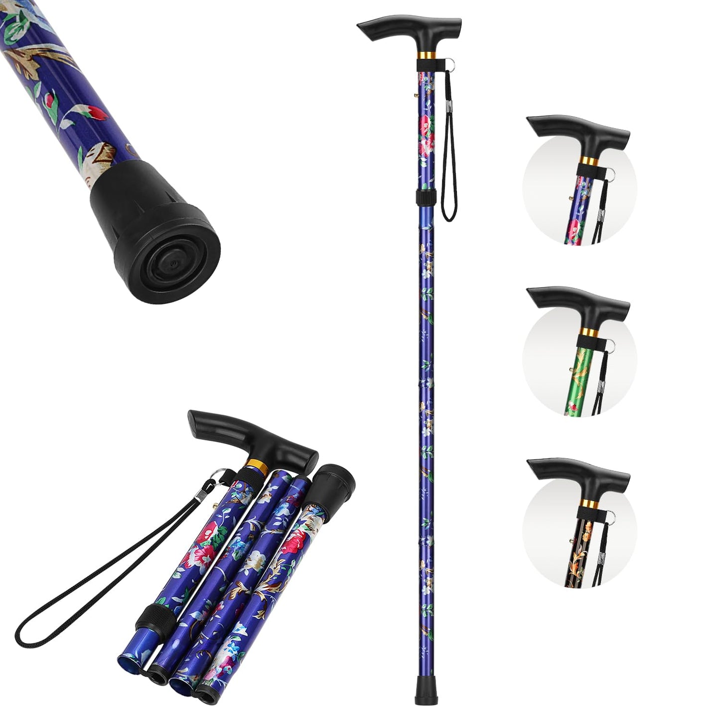5-Level Adjustable Floral Cane