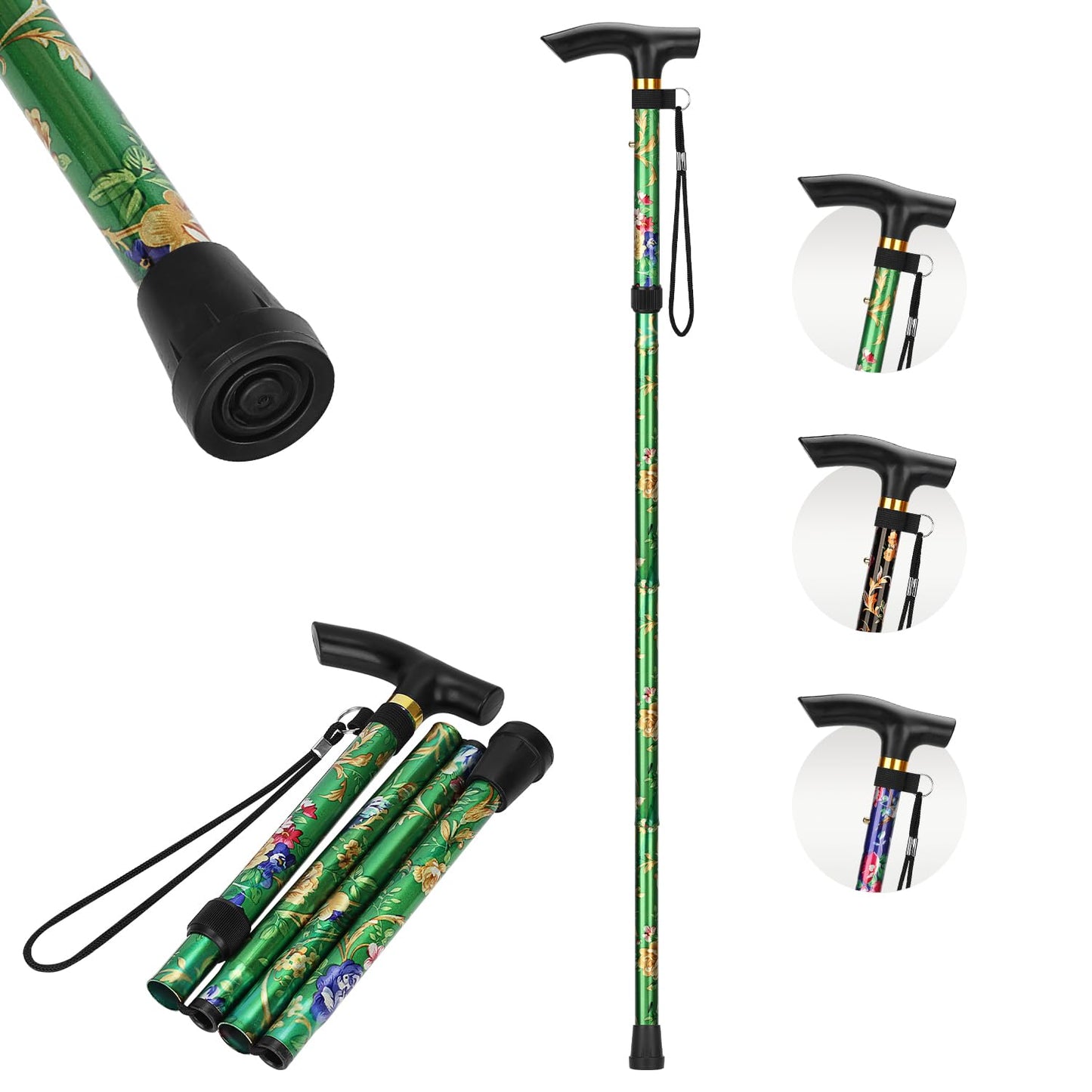 5-Level Adjustable Floral Cane