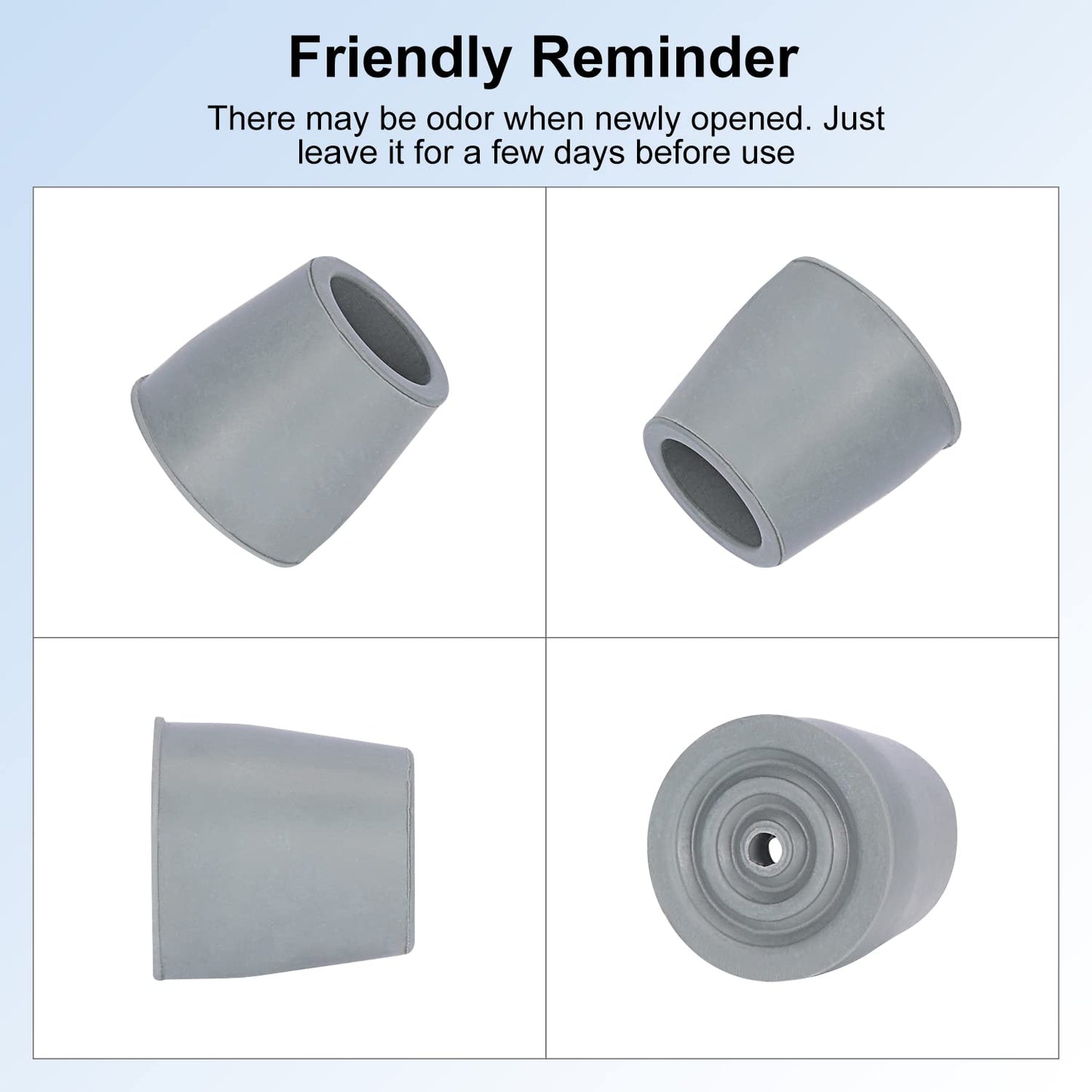 8 Pcs Heavy Duty Rubber Walker Tips