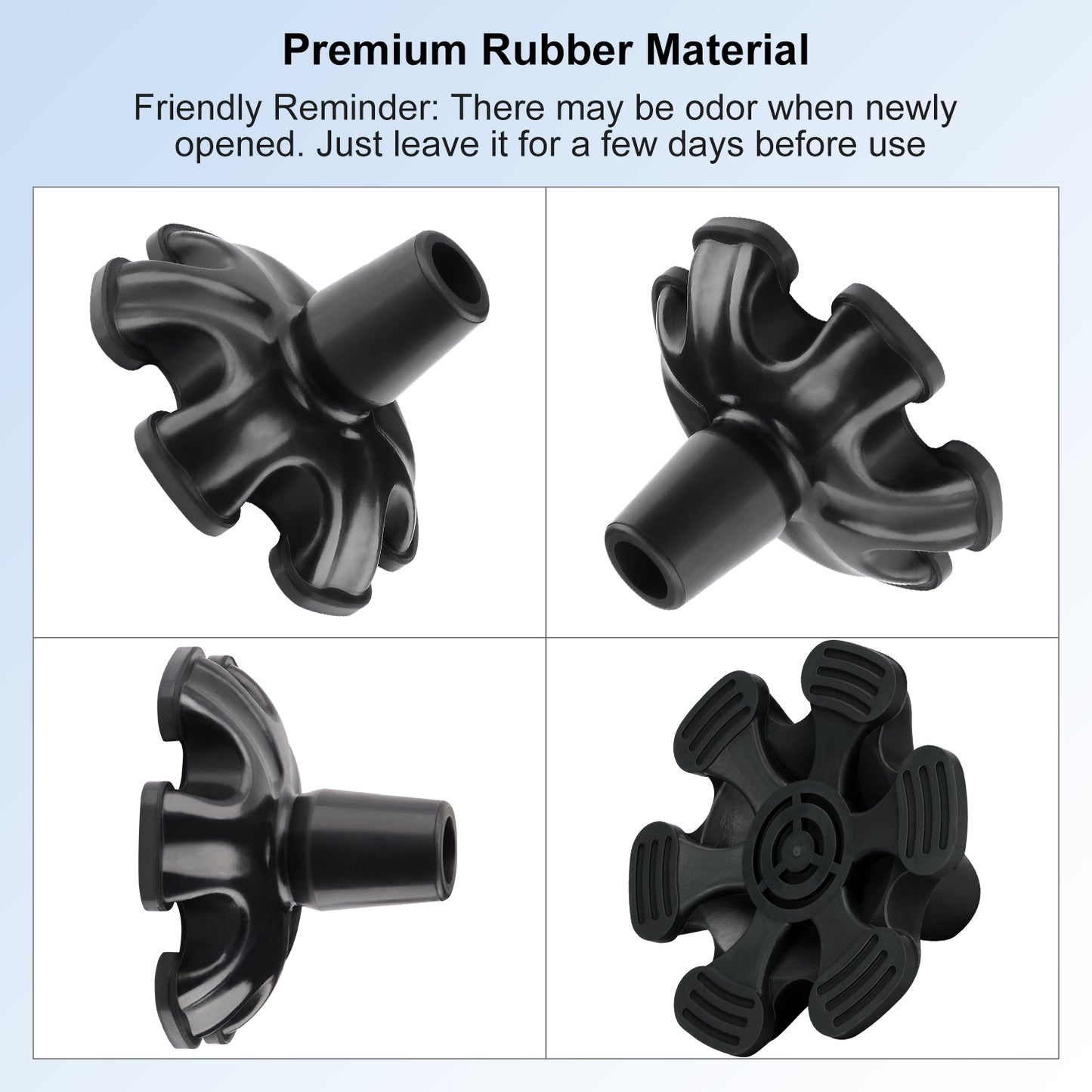 3/4 Inch Stable Six Point Non-Slip Cane Tip