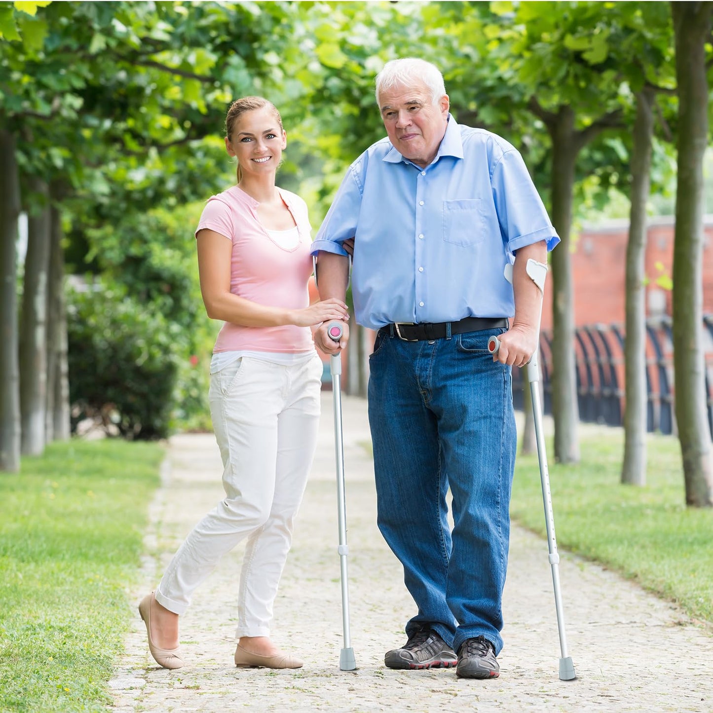 6-Pack Non-Slip Stable High-Strength Rubber Cane Tip