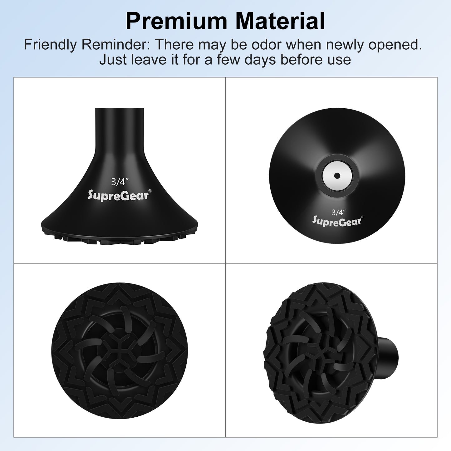 2-Pack All Terrain Rubber Cane Tips