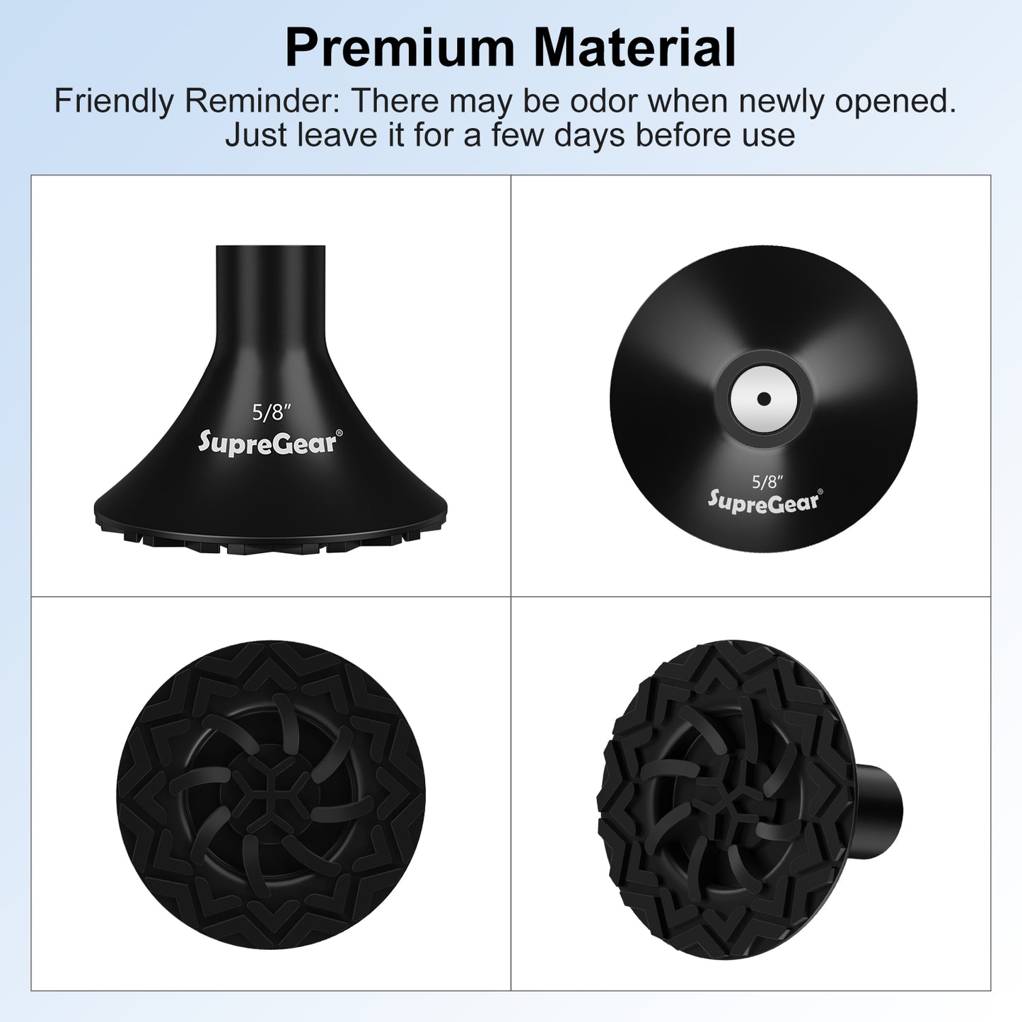 2-Pack All Terrain Rubber Cane Tips