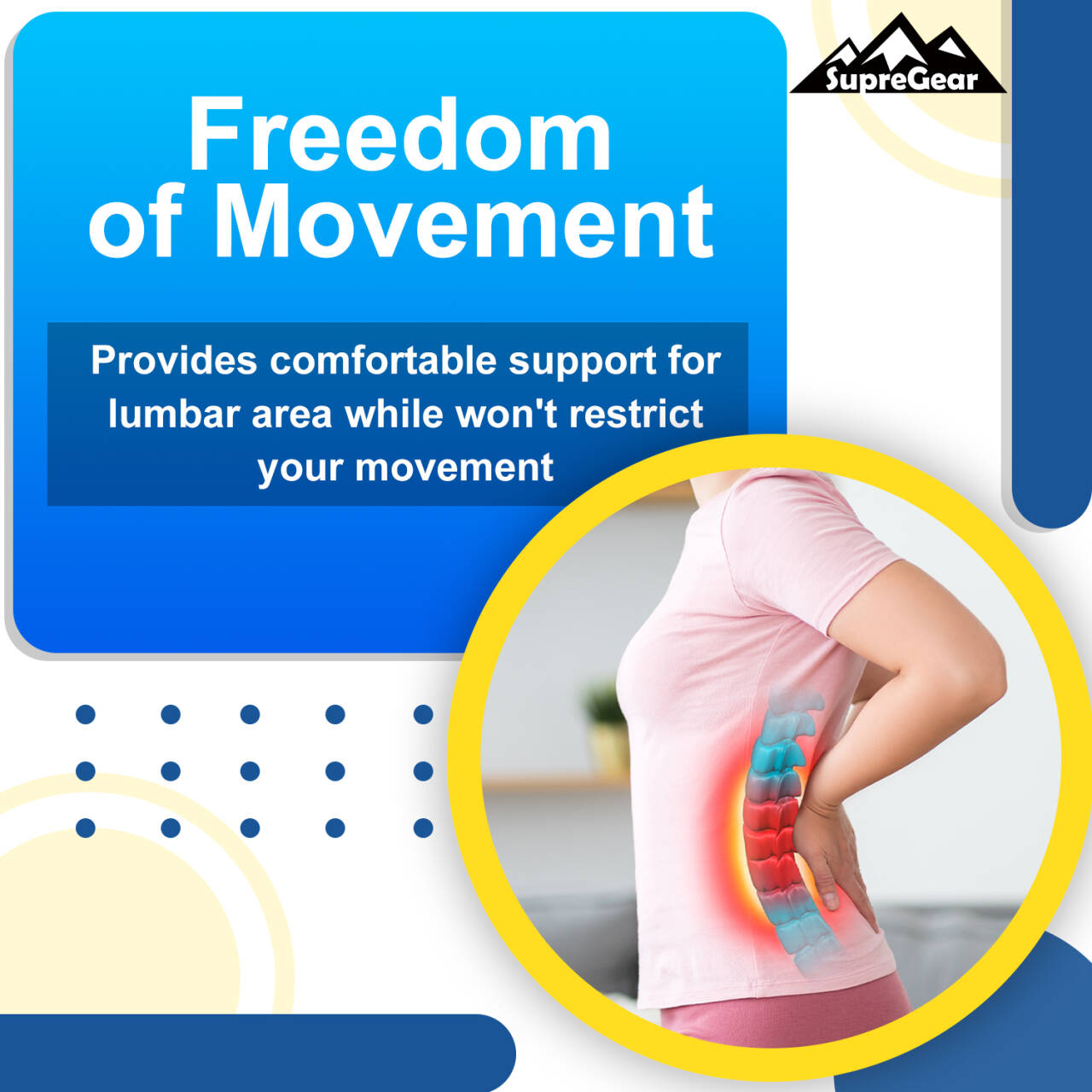 Back Brace for Lower Back Belt Waist Lumbar Support