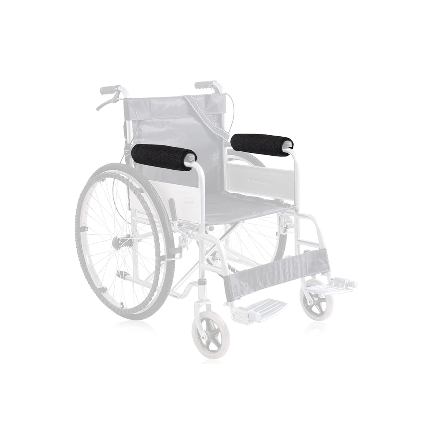 SupreGear 2-Pack Sheepskin Wheelchair Armrest Pads, Soft Non-Slip