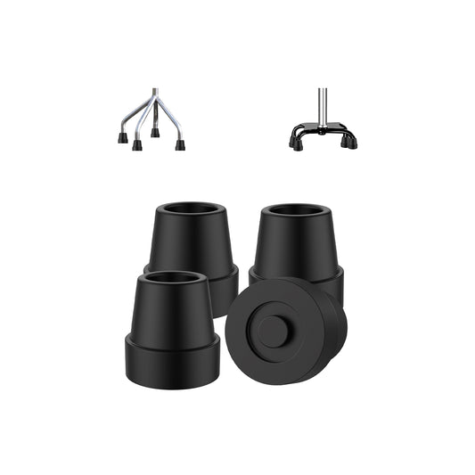 Rubber Cane Tips, 4 Pack/8 Pack