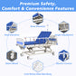 3-Function Remote Control Electric Hospital Bed (Mattress Included)