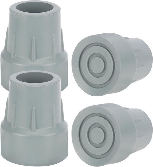 4pcs Cane Tips, 1-in Rubber Replacement Tips