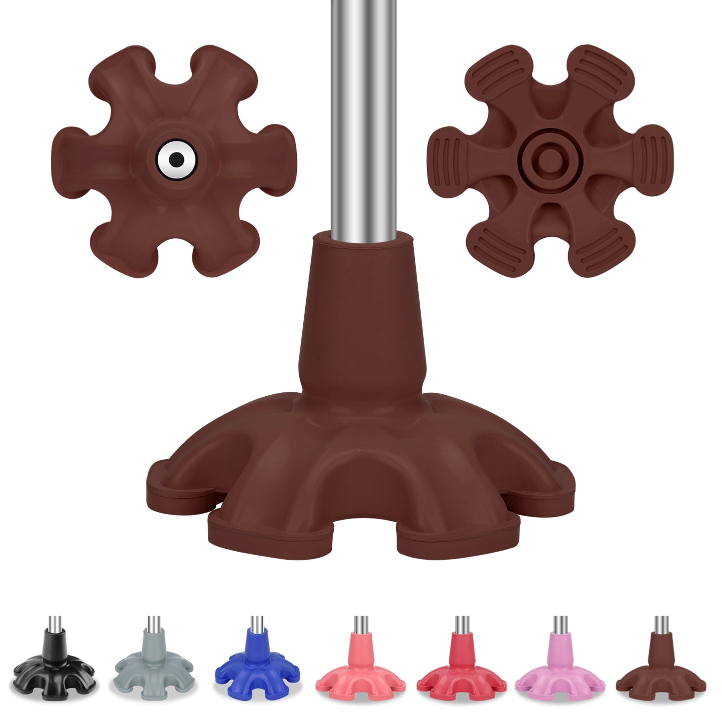 3/4 Inch Stable Six Point Non-Slip Cane Tip