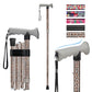 Folding Walking Cane, 5 Height Levels, Supports up to 250 lbs