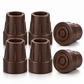 1 Inch Cane Tips 6 Pack Heavy Duty Rubber Replacement Crutch Tips for Walker Cane