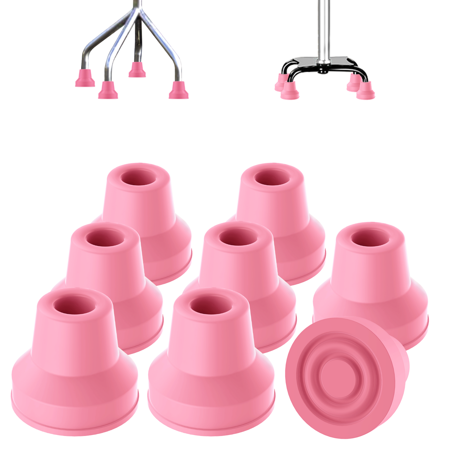 8pcs Quad Cane Tip