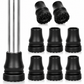 5/8 Inch Cane Tips 8 Pack Non-Slip Rubber Replacement Tips for Canes & Crutches