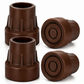 1 Inch Cane Tips 4 Pack Rubber Replacement Crutch Tips for Walker Cane