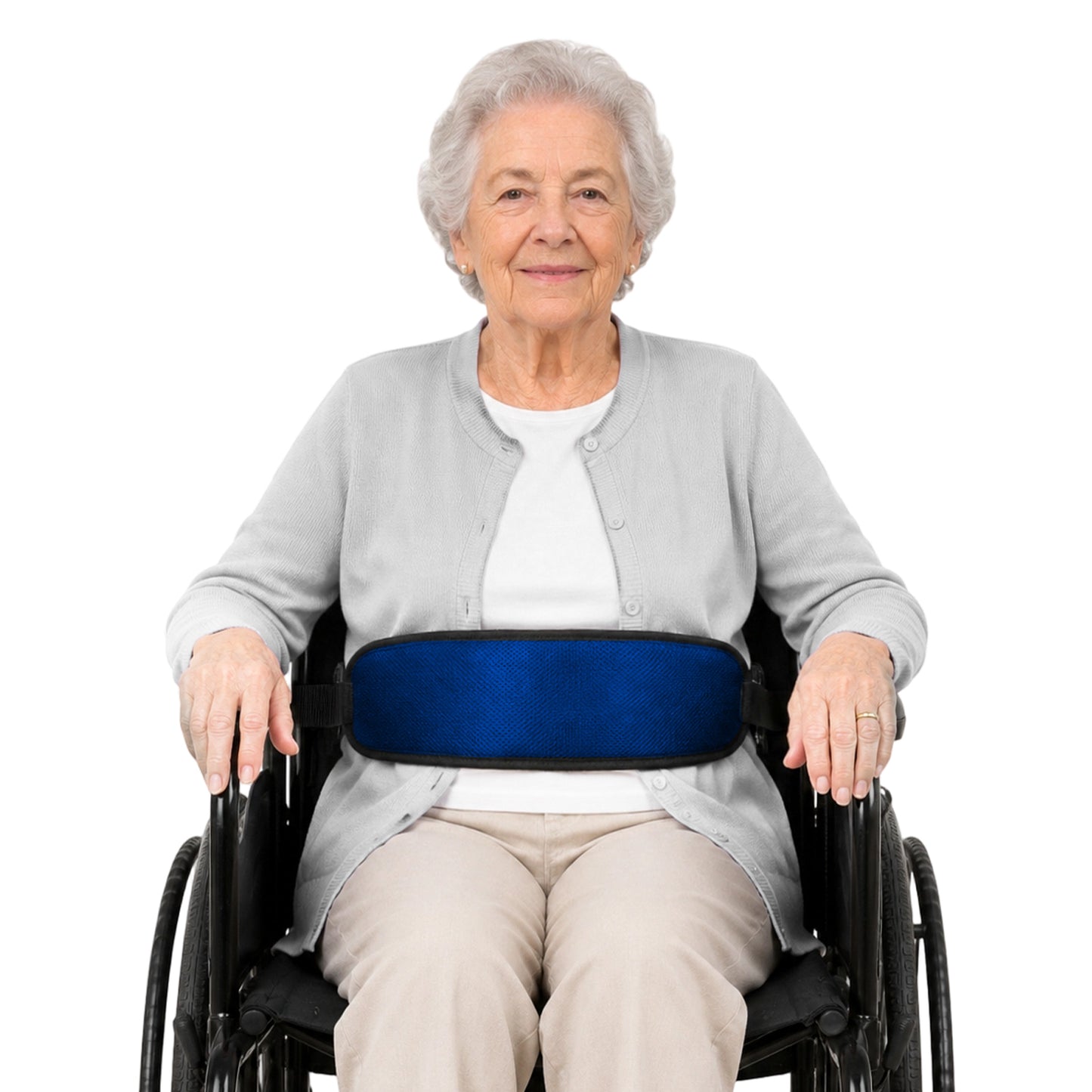 Wheelchair Positioning Belt, Adjustable Breathable Mesh Support Strap for Wheelchairs, Transport Chairs and Mobility Scooters