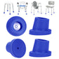 1 Inch Shower Chair Replacement Feet 4-Pack, Non-Slip Suction Rubber Tips for Bath Chairs