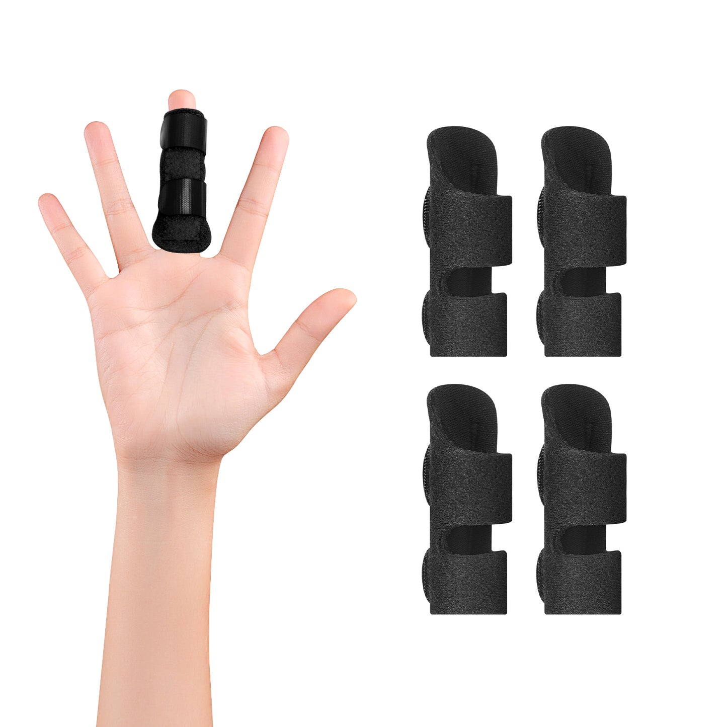 4 Pack Adjustable Finger Splint