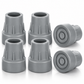 1 Inch Cane Tips 6 Pack Heavy Duty Rubber Replacement Crutch Tips for Walker Cane