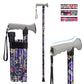 Folding Walking Cane, 5 Height Levels, Supports up to 250 lbs