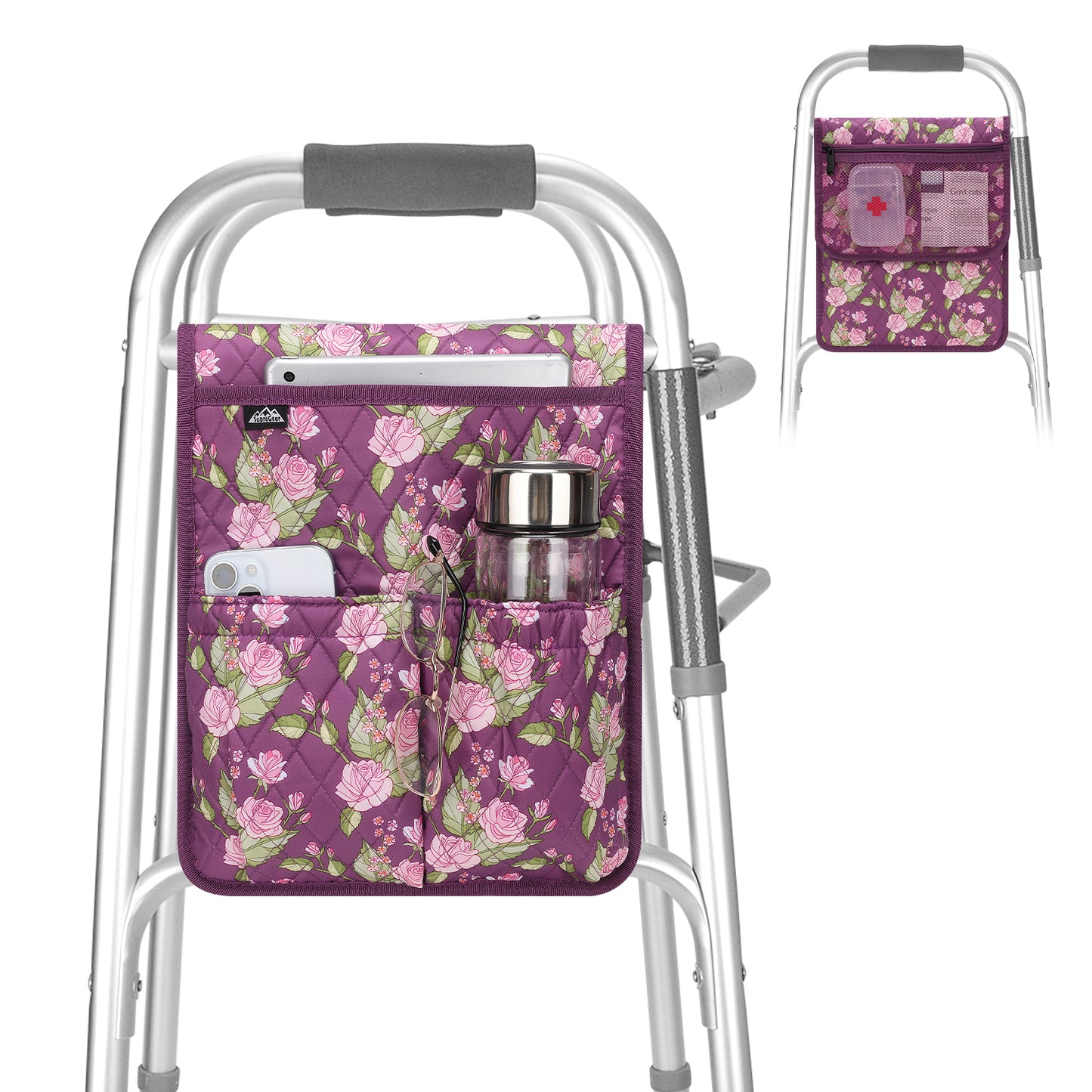 Universal Walker Bag Organizer with Multiple Pockets