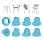 1 Inch Shower Chair Replacement Feet 4-Pack, Non-Slip Suction Rubber Tips for Bath Chairs