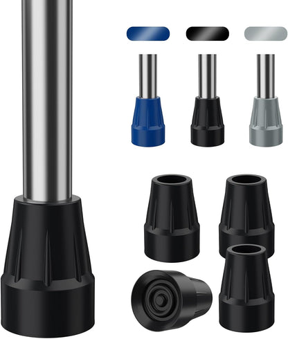 Heavy Duty 7/8" Non-Slip Cane Tips, 4-Pack
