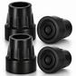 1 Inch Cane Tips 4 Pack Rubber Replacement Crutch Tips for Walker Cane