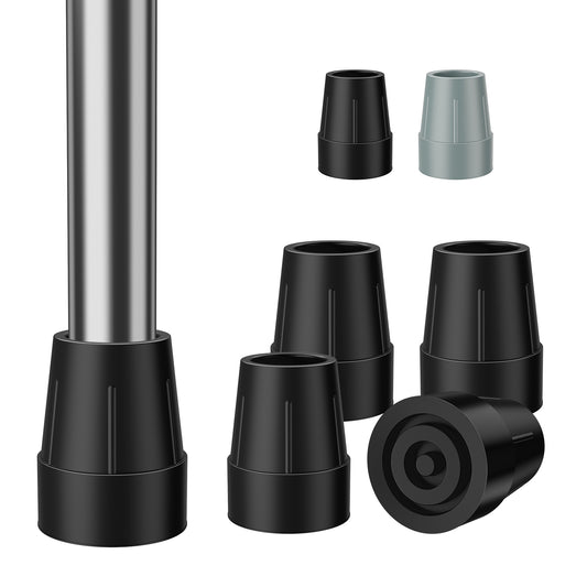 4-Pack 1" Heavy Duty Rubber Cane Tips